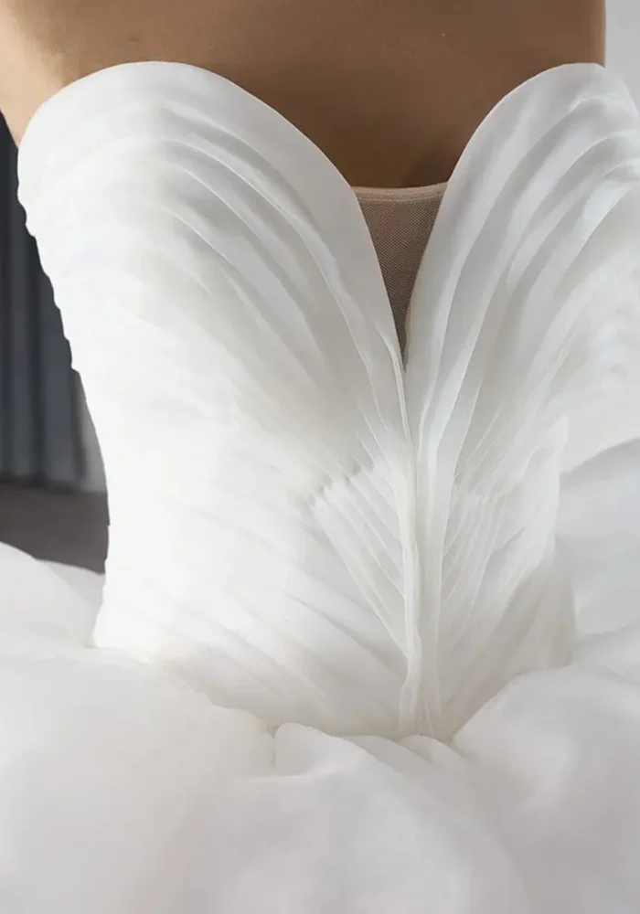 Boho Sweetheart Ruched Bridal Ball Gown Wedding Dresses for Girls